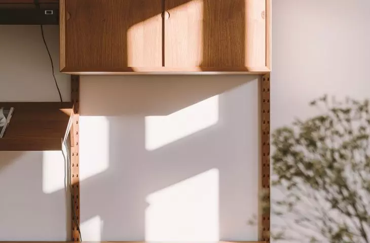Wooden bookcase