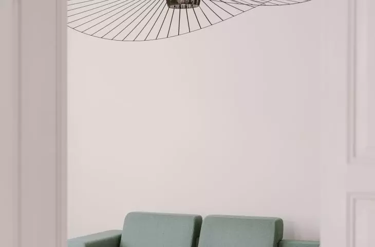 Eclectic living room interior