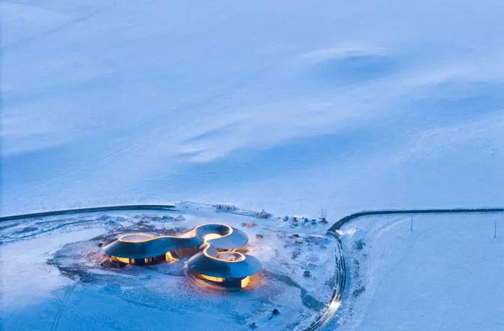 Volcano-In Visitor Center w Xilinhot w Mongolii Wewnętrznej projektu PLAT ASIA
