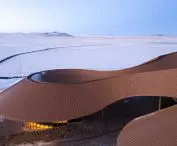 Volcano-In Visitor Center w Xilinhot w Mongolii Wewnętrznej projektu PLAT ASIA
