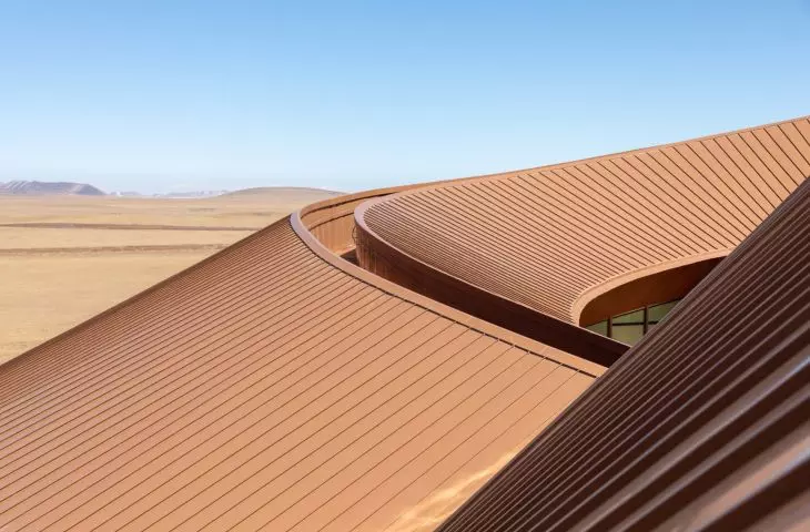 Volcano-In Visitor Center w Xilinhot w Mongolii Wewnętrznej projektu PLAT ASIA