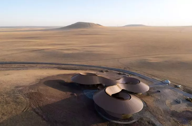 The Volcano-In Visitor Center in Xilinhot, Inner Mongolia, designed by PLAT ASIA