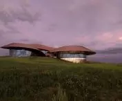 Volcano-In Visitor Center w Xilinhot w Mongolii Wewnętrznej projektu PLAT ASIA