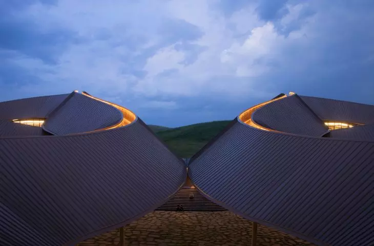 The Volcano-In Visitor Center in Xilinhot, Inner Mongolia, designed by PLAT ASIA