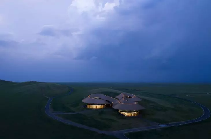 Volcano-In Visitor Center w Xilinhot w Mongolii Wewnętrznej projektu PLAT ASIA
