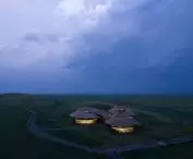 Volcano-In Visitor Center w Xilinhot w Mongolii Wewnętrznej projektu PLAT ASIA