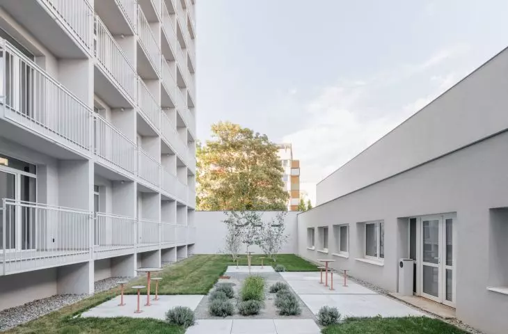 Kosmalt in Košice following a renovation carried out by the Atrium Architekti architectural firm