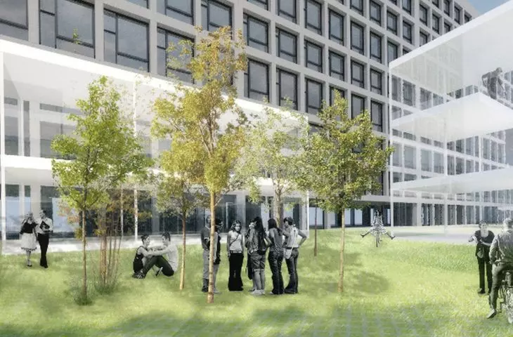 Architects propose functions such as publicly accessible service units, residential units and work space