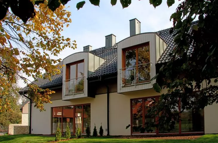 Each building is a two-family house