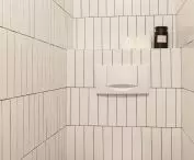 Black and white toilet