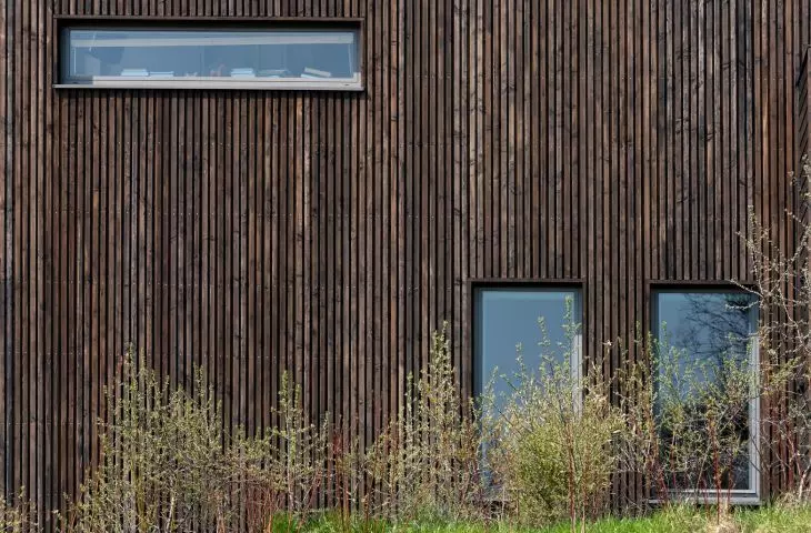 The facades were made of wood 