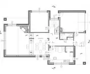 First floor plan of a house in Burov