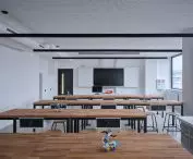 Čebín Primary School near Brno, designed by Knesl Kynčl Architects