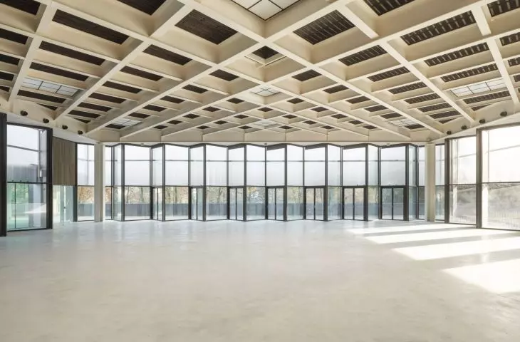 The complex in Sesto Calende, designed by Giulia de Appolonia