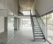 The complex in Sesto Calende, designed by Giulia de Appolonia