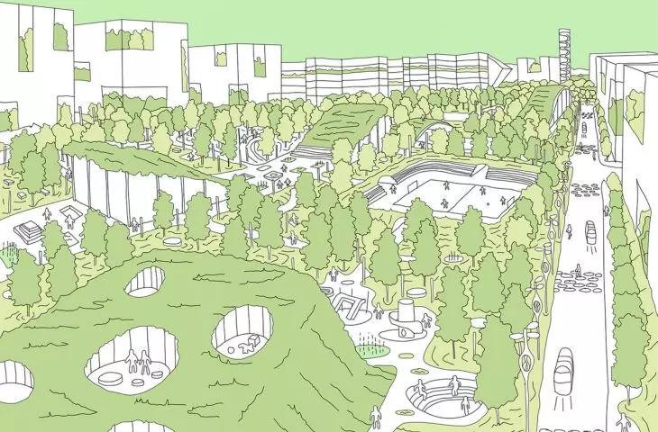 project in Warsaw as part of Europan 15 competition