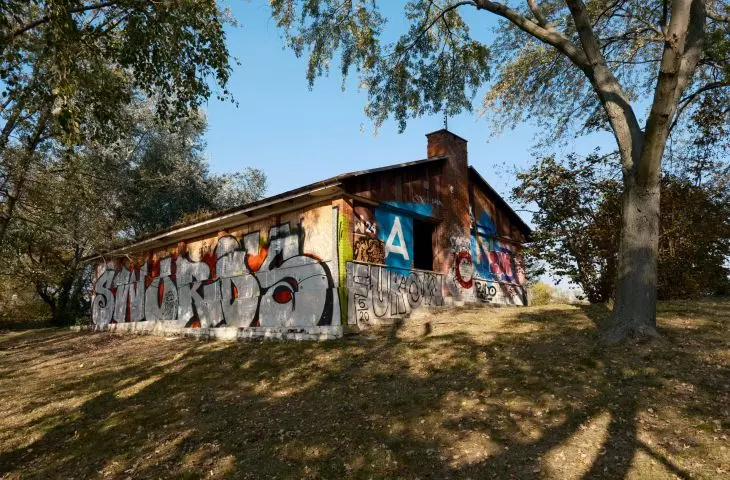 The Żagielek Bar near Kępa Potocka Park