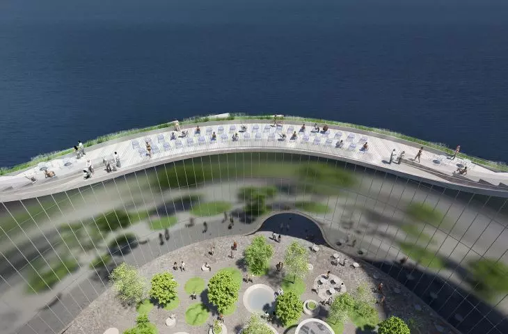 Architectural and urban planning concept for the expansion of the pier in Międzyzdroje