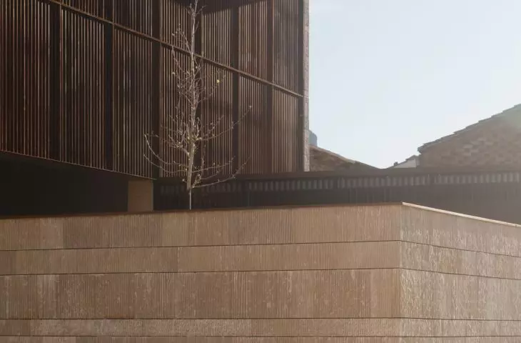 Frontón Maeztu w Aguilar de Codés projektu VERNE Arquitectura + Alejandro Maortua