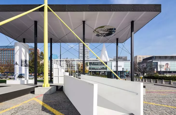 fragment instalacji w ramach 9. edycji festiwalu Warsaw Under Construction