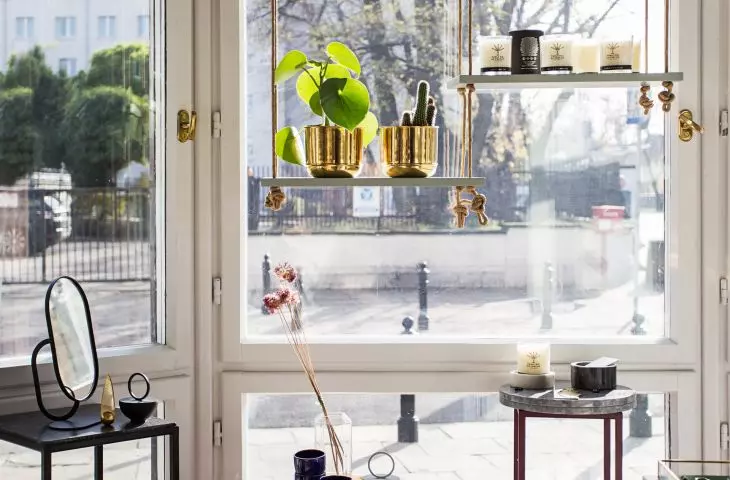 The Collage boutique is located on the first floor of a 1920s townhouse. 