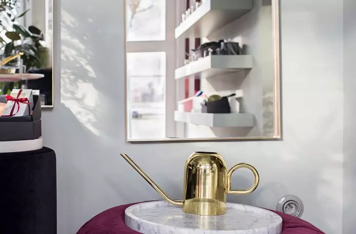 The interior of the boutique was created with women in mind 