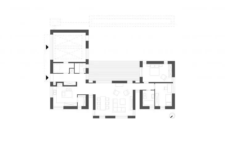 House Zacisze Leśne, first floor plan