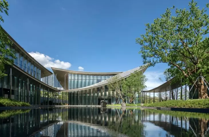 The Suzhou Museum of Contemporary Art on Jinji Lake, designed by BIG