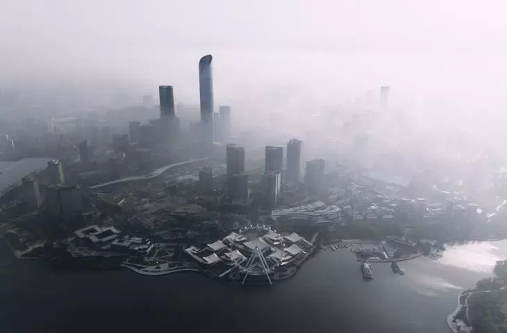 Suzhou Museum of Contemporary Art nad jeziorem Jinji projektu BIG