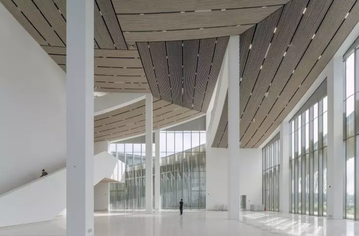 The Suzhou Museum of Contemporary Art on Jinji Lake, designed by BIG