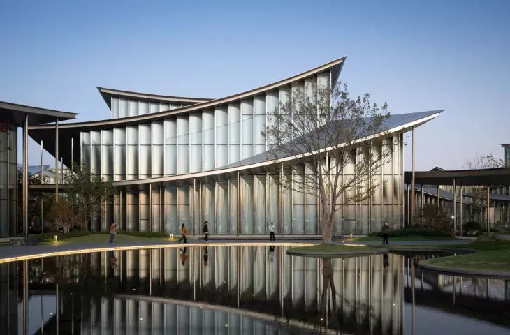 The Suzhou Museum of Contemporary Art on Jinji Lake, designed by BIG