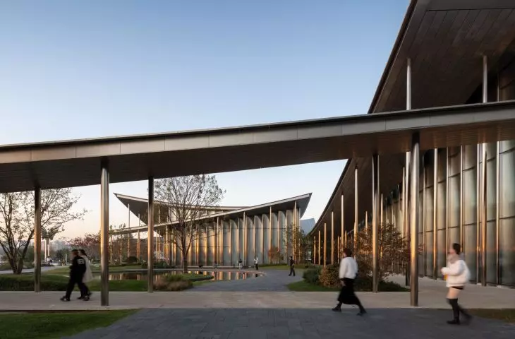 The Suzhou Museum of Contemporary Art on Jinji Lake, designed by BIG