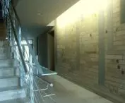 Villa Emaus, interior of the staircase
