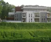 Villa Emaus, view from the Rudawa River side