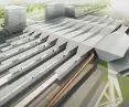Warsaw West railway station, top view