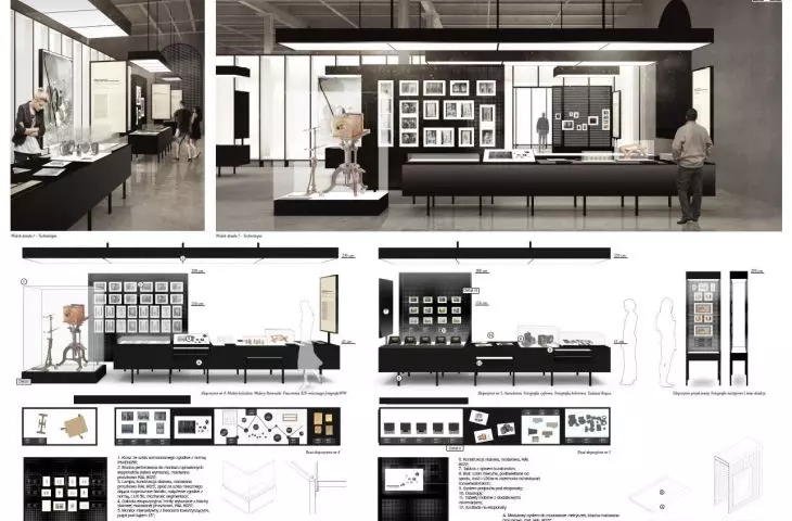 Second prize Maciej Siuda Studio. Arrangement of exhibits