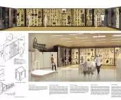 Second prize Maciej Siuda Pracownia. Visualization of the next exhibition