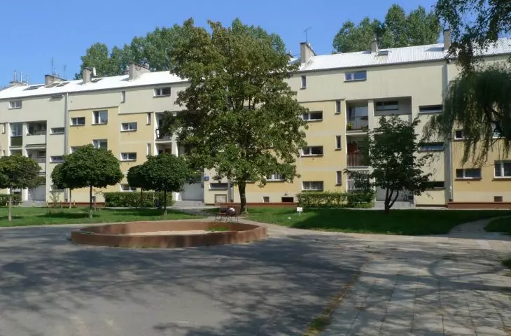 Osiedle Młodych designed in 1957 by Stefan Ciechanowicz and Tadeusz Kobylanski