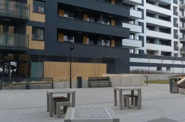 Odolany housing estate being built on post-factory grounds