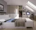 Sliding closet doors in the bedroom