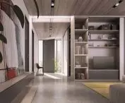 Drzwi przesuwne w salonie