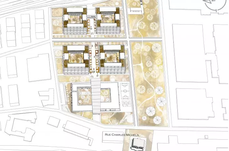 Osiedle w Saint-Denis, plan