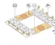 Estate in Saint-Denis, construction levels