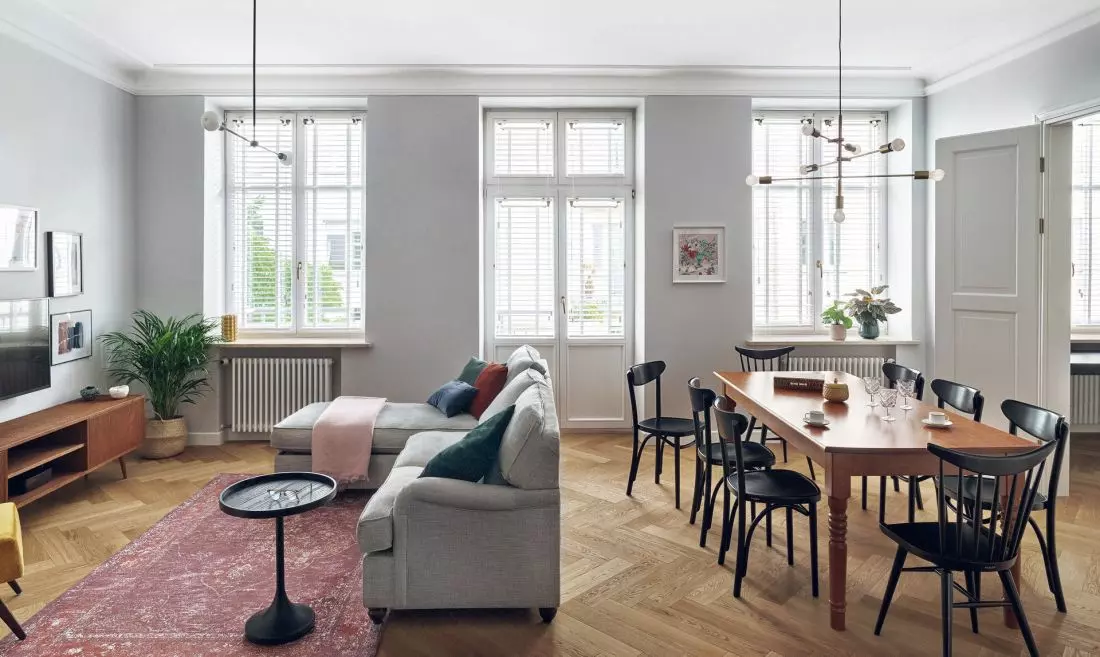 Modernistyczne wnętrze warszawskiego apartamentu. Luumo.