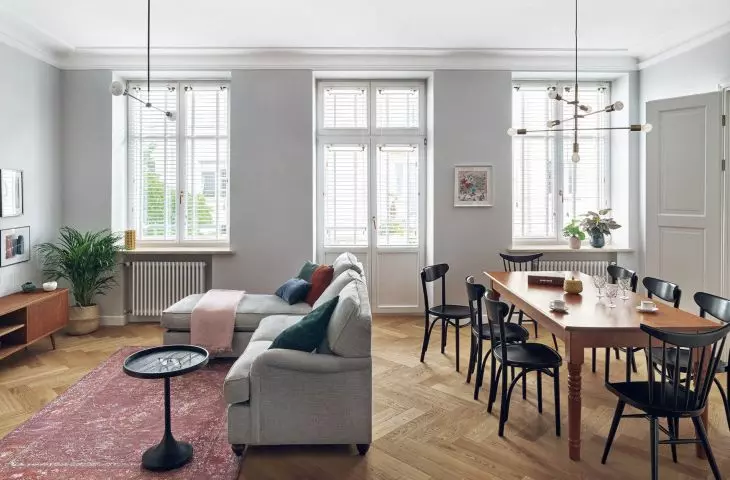 Dining room connected to the living room