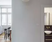 The rounded part houses a smaller bathroom