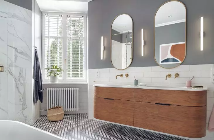 The bathroom was previously used as a kitchen
