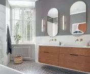 The bathroom was previously used as a kitchen