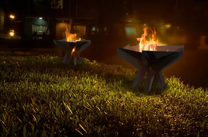 Free-standing fireplaces are safe