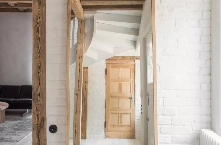 Mirror in a wooden frame